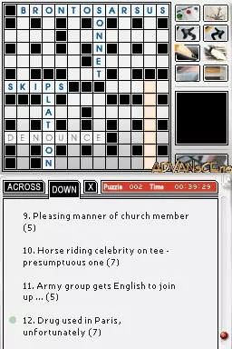 Image n° 3 - screenshots : Sun Crossword Challenge, The